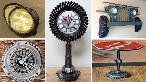 Creative Ways to Turn Recycled Car Parts into Amazing Art & DIY Projects